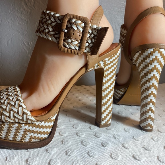 VIA SPIGA Woven Braided Platform Sandals - Picture 3 of 16